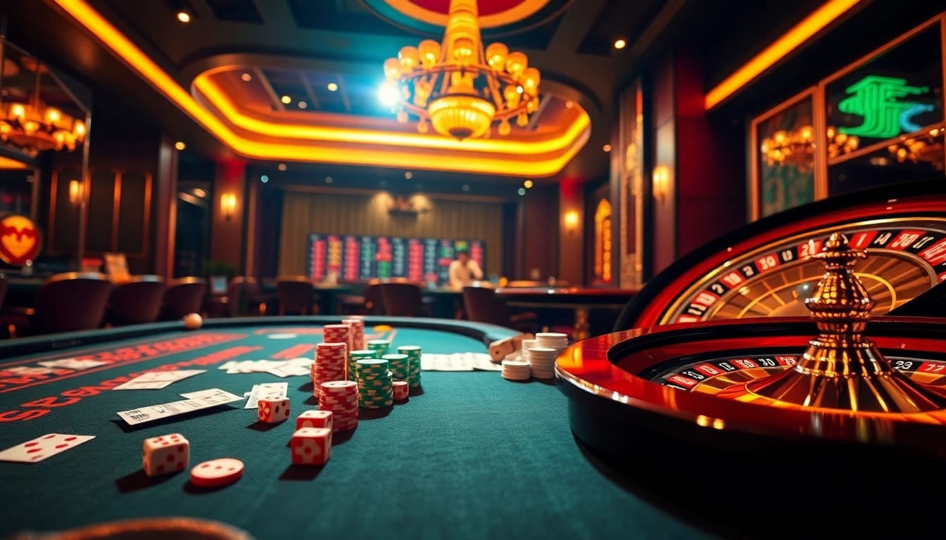 Togel China gambling scene showcasing vibrant casino elements and excitement.