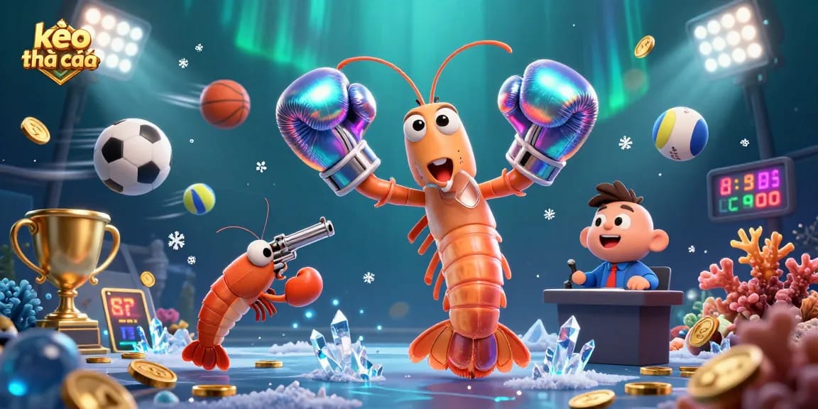 Experience kèo nhà cái soccer betting with animated characters, sports balls, and dynamic elements.