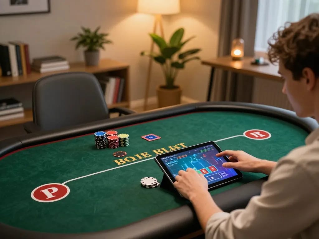 Engaging in online poker gameplay at https://rr888.shopping/ with vibrant graphics and a cozy atmosphere