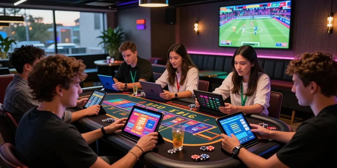 Friends enjoying online gaming with 663bet in a vibrant lounge setting, showcasing excitement.