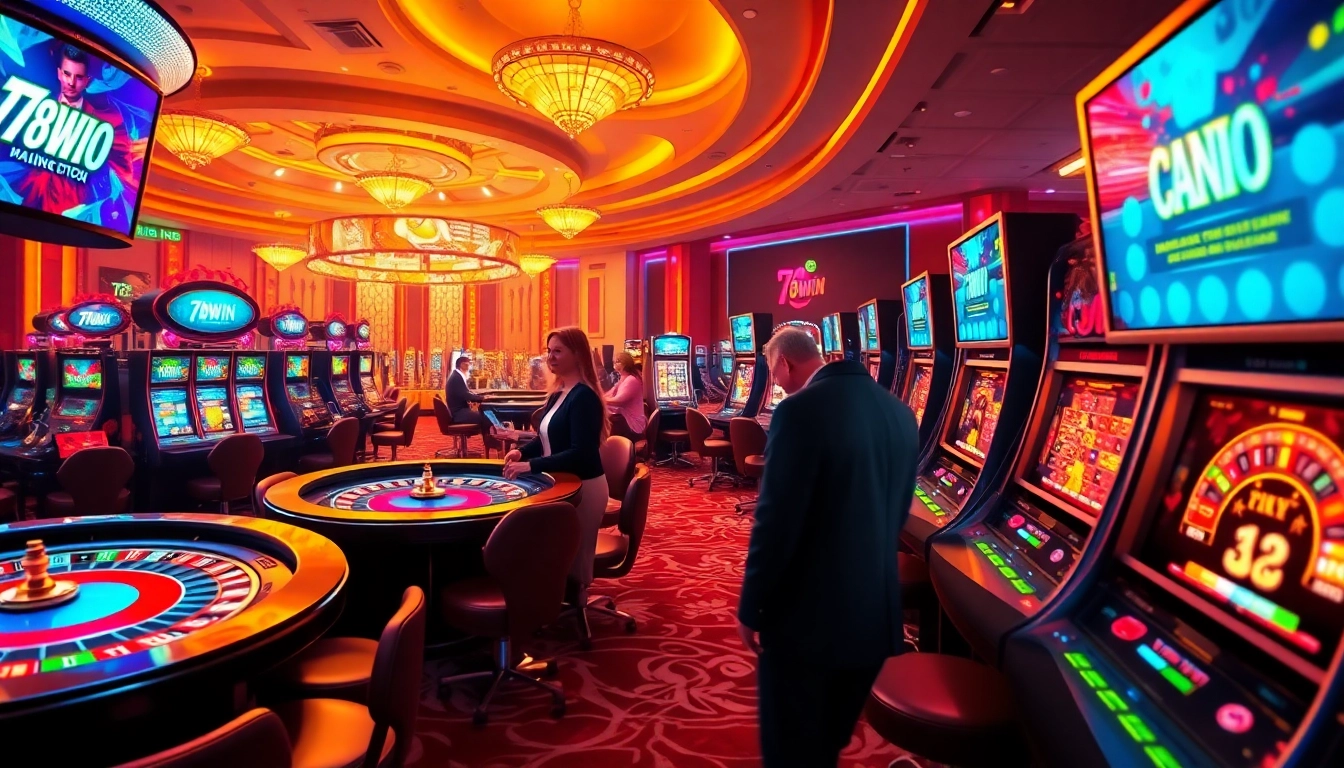 Experience the excitement of online gaming at 78WIN with stunning casino visuals and vibrant gameplay.