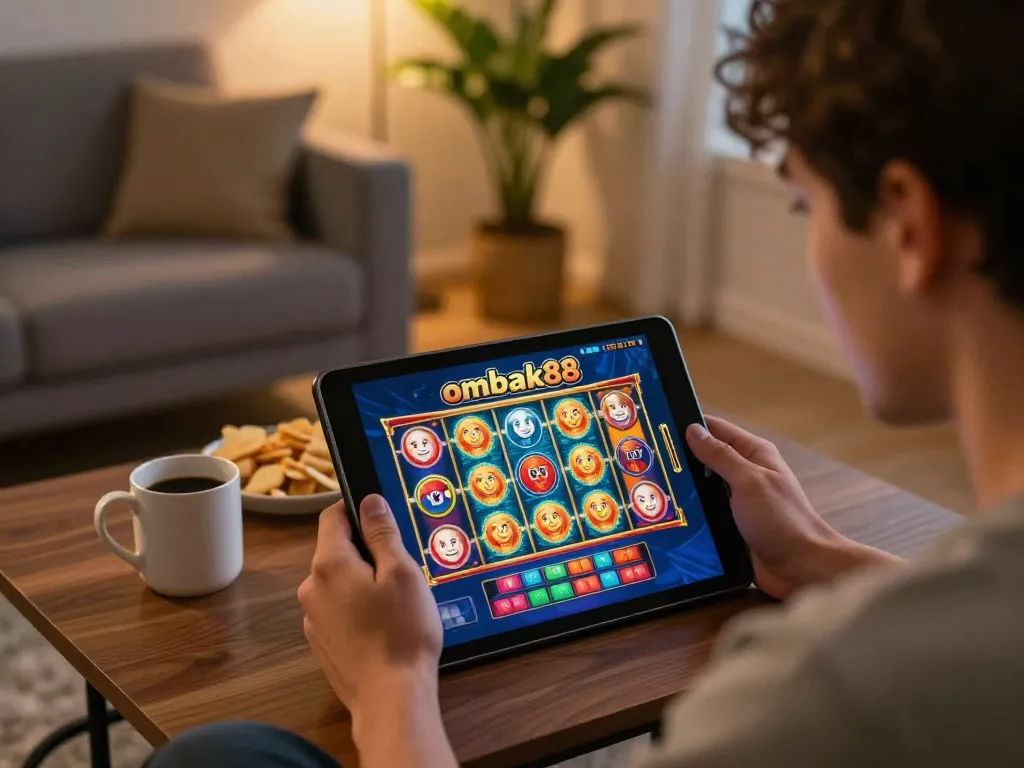 Pemain terlibat di platform permainan online ombak88 dalam suasana yang nyaman, menyoroti sesi interaktif dan strategi.
