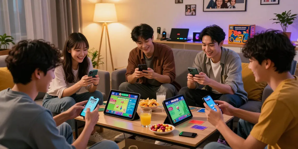 Start playing Teen Patti with friends in an engaging living room environment filled with snacks and laughter.