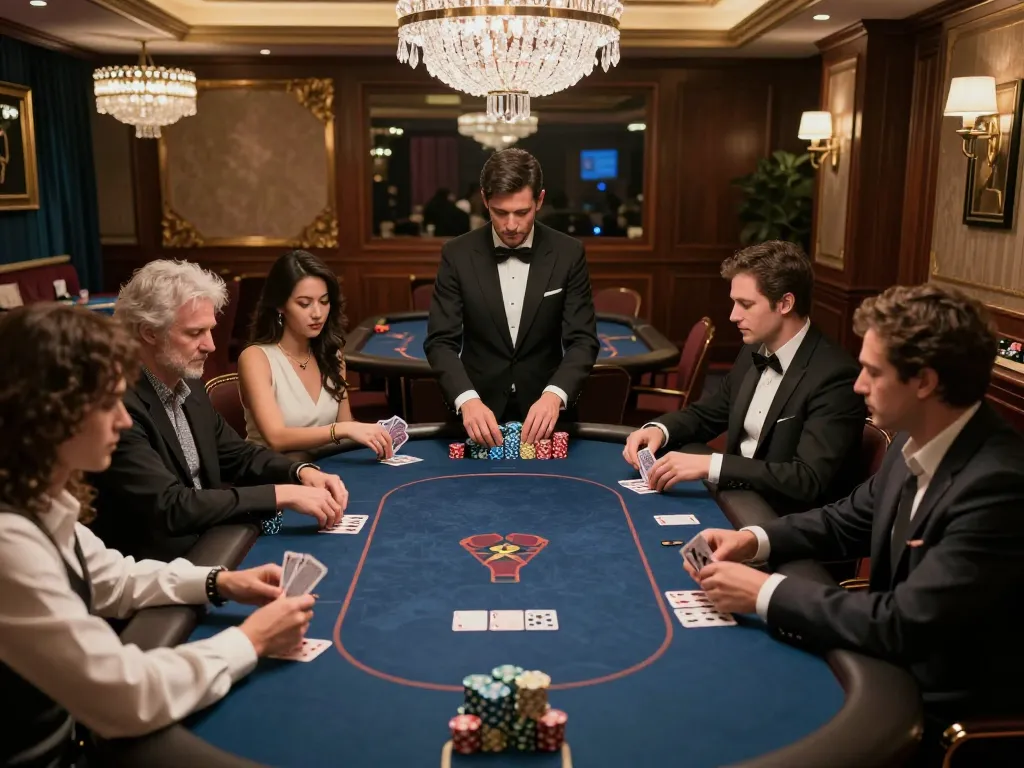 Experience winning strategies while playing zood24 in an exclusive casino VIP area with focused players and elegant decor.