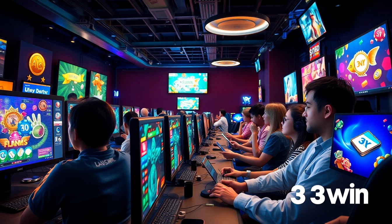 Engaging online gaming scene showcasing 33win.global's thrilling entertainment.