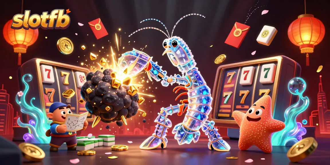 Menangkan slotfb dengan karakter samurai menarik dan simbol slot berkilau di latar belakang.