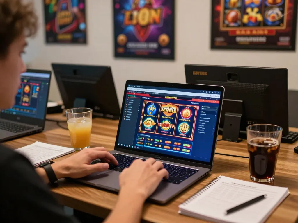Pemain menikmati sesi permainan Ulat123 online dengan slot yang menampilkan warna-warni.