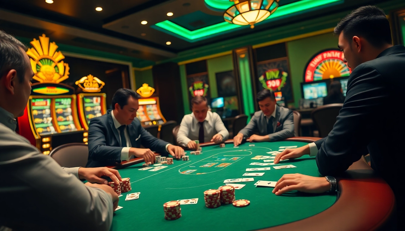 Experience the thrill of poker and strategic play with go88's exciting casino ambiance.