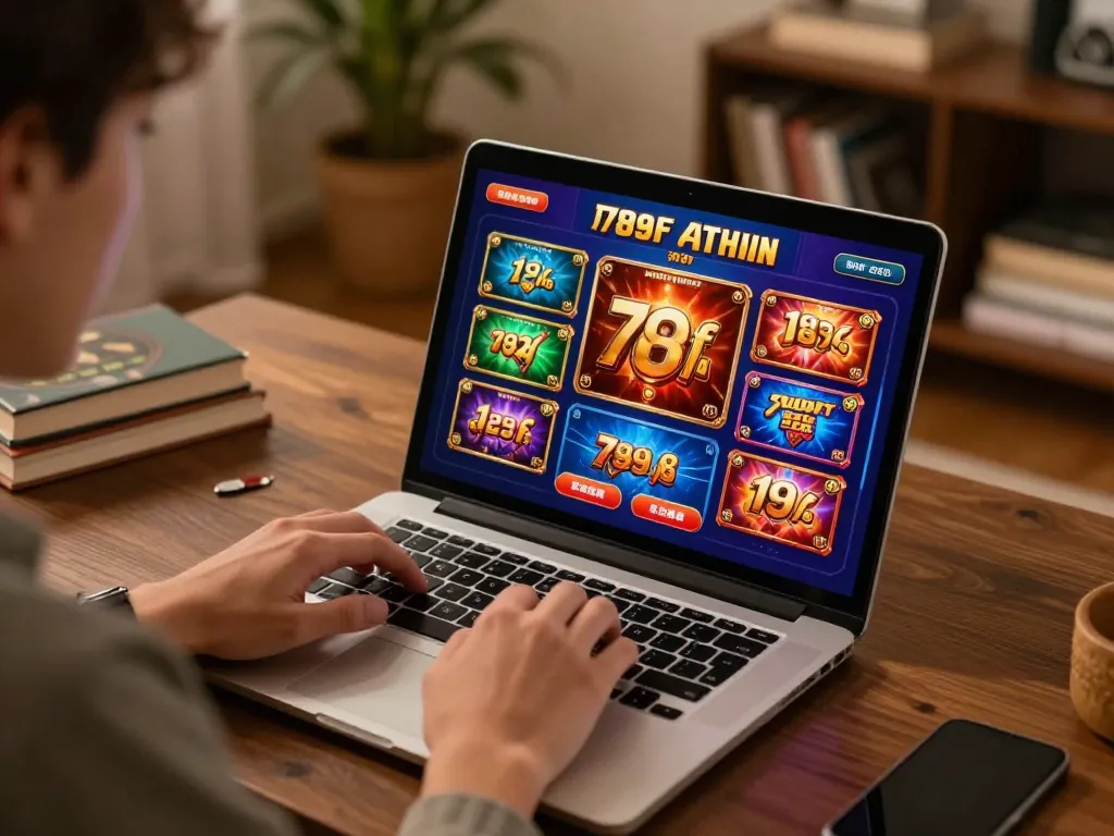 Playing on the 789f app for an immersive online casino experience at home.