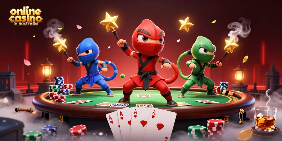 Engage with top games at the online casino in Australia as ninja chameleons showcase their skills.