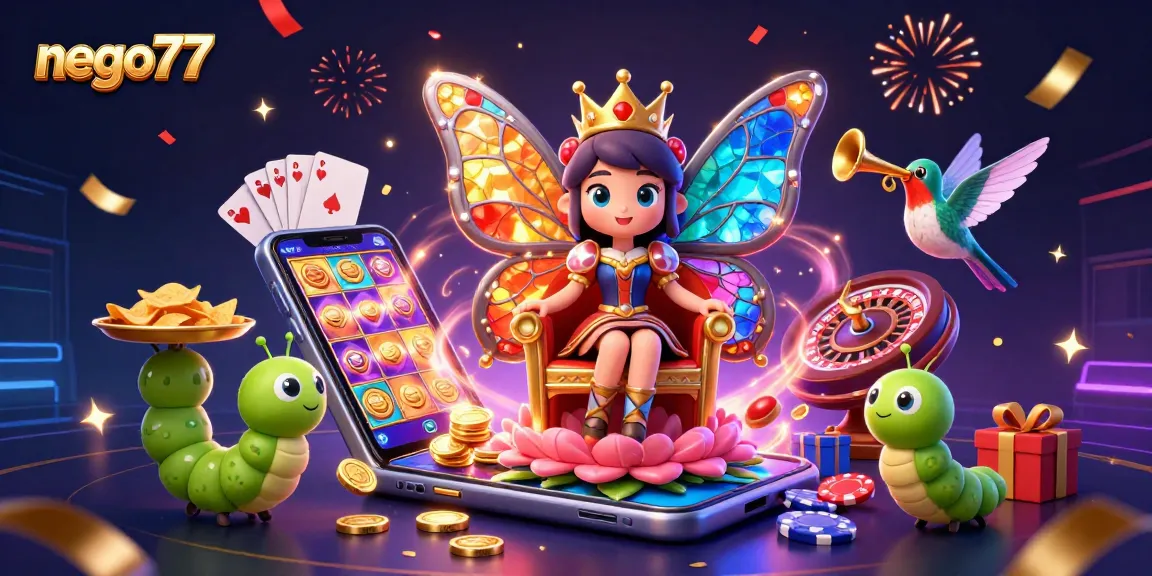Spin winning slots with nego77's vibrant, fast-paced gaming environment.