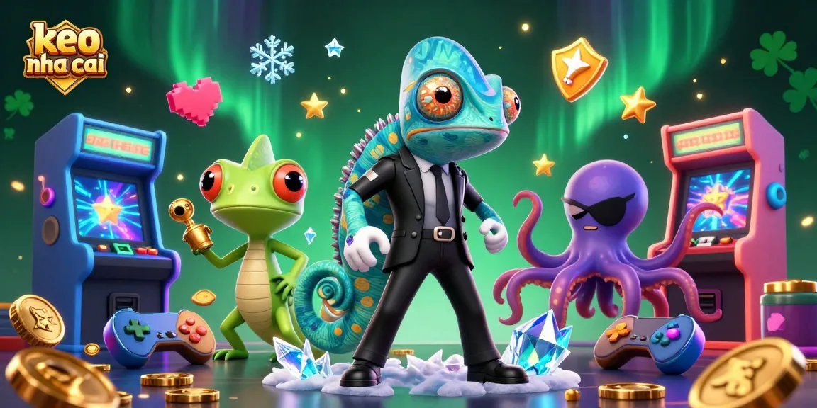 Experience thrilling betting with keo nha cai featuring a dynamic casino scene of characters and game elements.