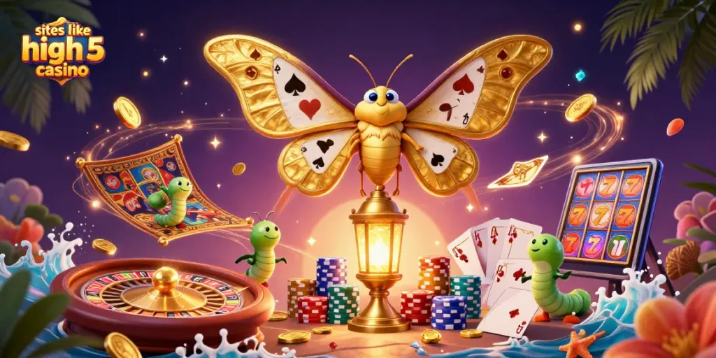 Experience immersive gameplay with sites like High 5 Casino, featuring vibrant casino elements.