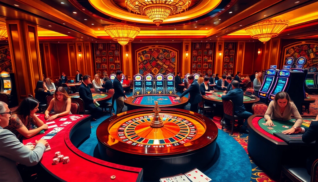 Engage in exciting gambling experiences at Game Queen's luxury casino atmosphere.