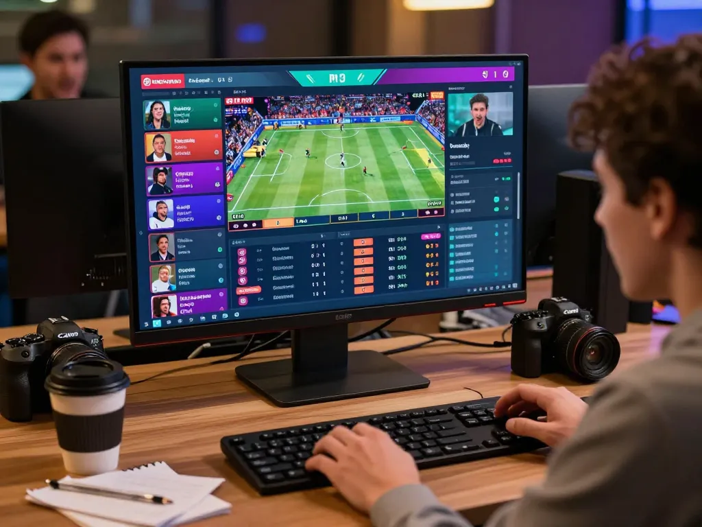 Engaging in kèo nhà cái via a live sports betting app during exciting gameplay.