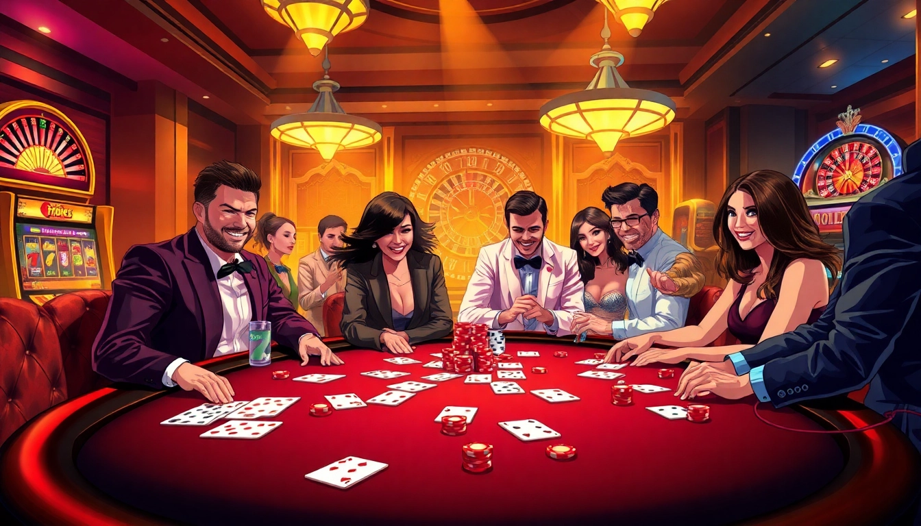 Experience the thrilling F8bet atmosphere at a luxurious poker table filled with colorful chips and cards.