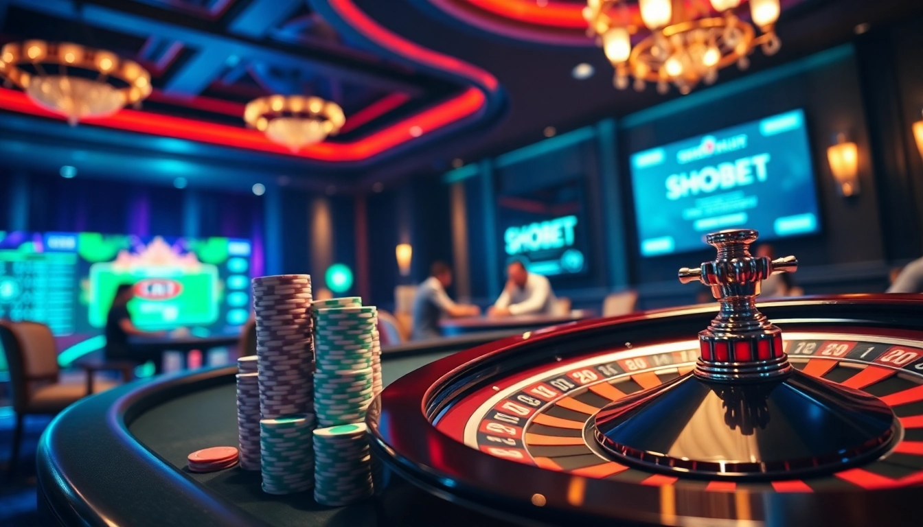 Sbobet login displayed on a glamorous casino table, highlighting an engaging sports betting scene.