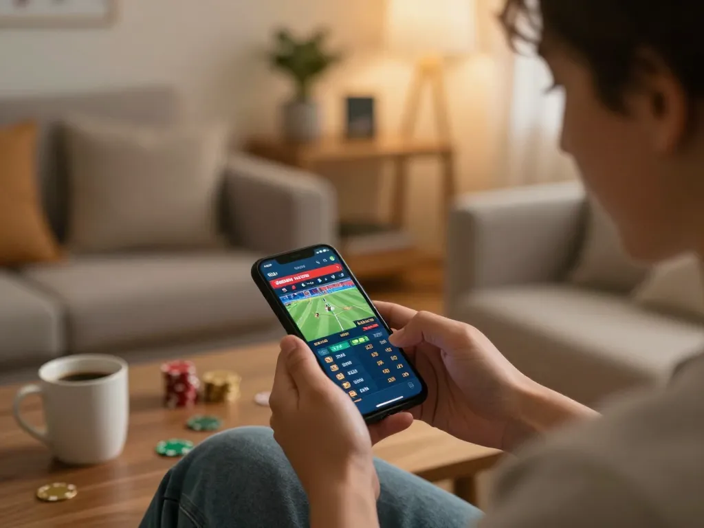 C171 enhancing the excitement of sports betting during a cozy home gaming session.