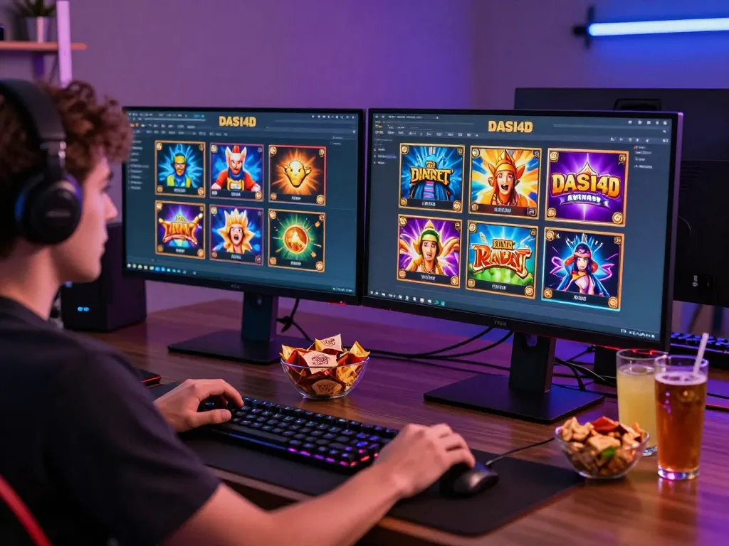 DASI4D link alternatif menghadirkan antarmuka permainan slot online yang menarik dari pengaturan desktop yang elegan, menampilkan gameplay yang dinamis.