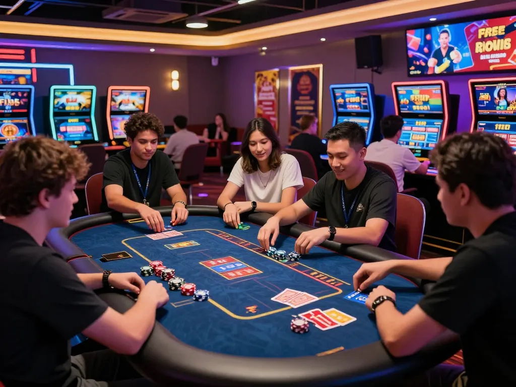 Exciting online casino gaming experience at TR88 with diverse players and vibrant atmosphere.