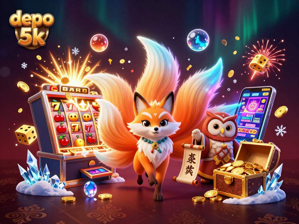 Engage with depo 5k slots featuring vibrant mystical characters and thrilling casino elements.