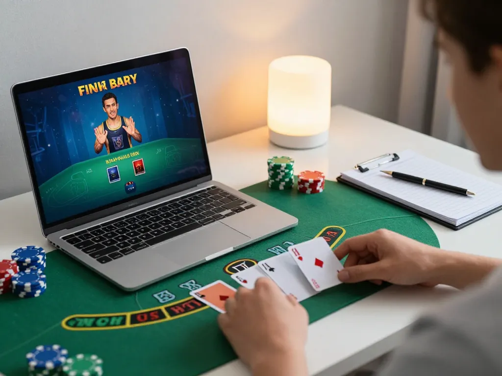 UK88 player making strategic decisions during a live blackjack game online