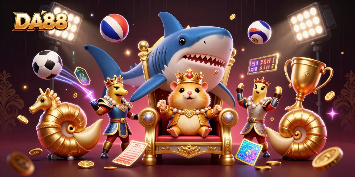 Experience thrilling betting action at DA88 with a fierce hamster king and dynamic sports elements.