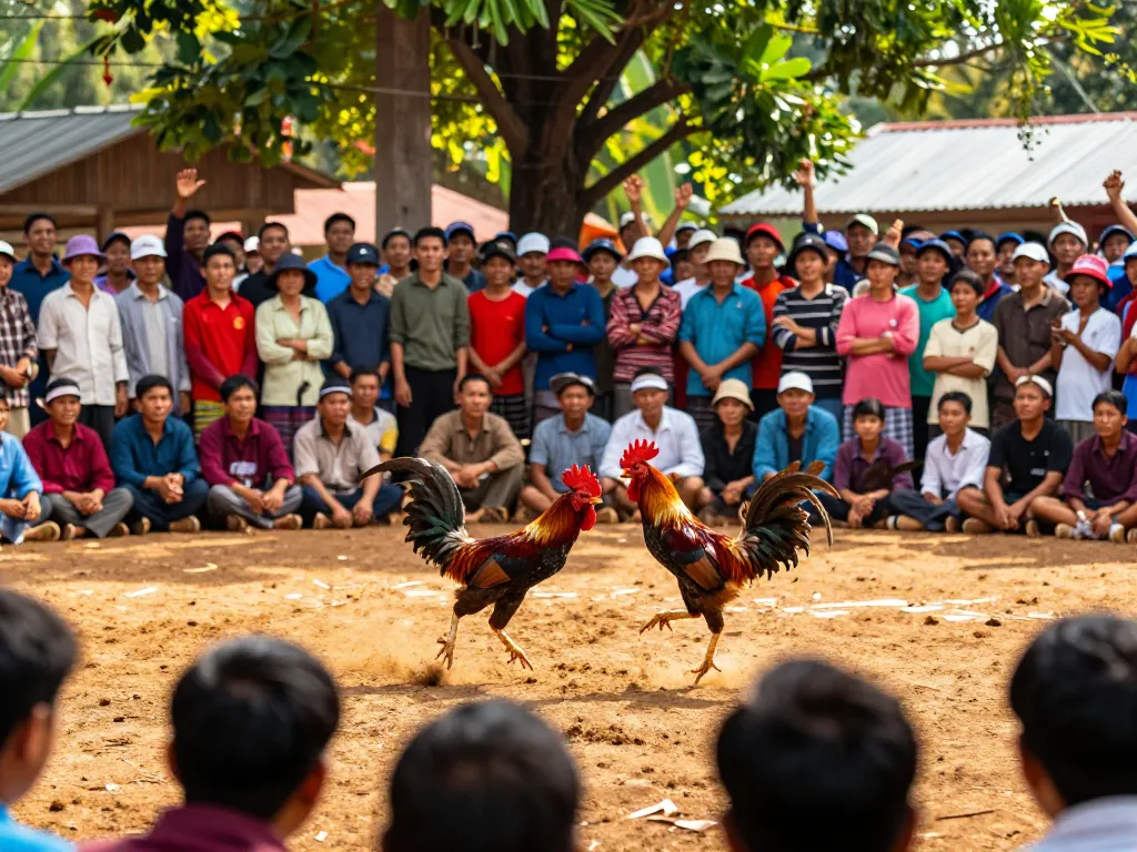 Xem những trận đá gà Thomo hôm nay hấp dẫn với sự cạnh tranh khốc liệt và không khí sôi động của đám đông.
