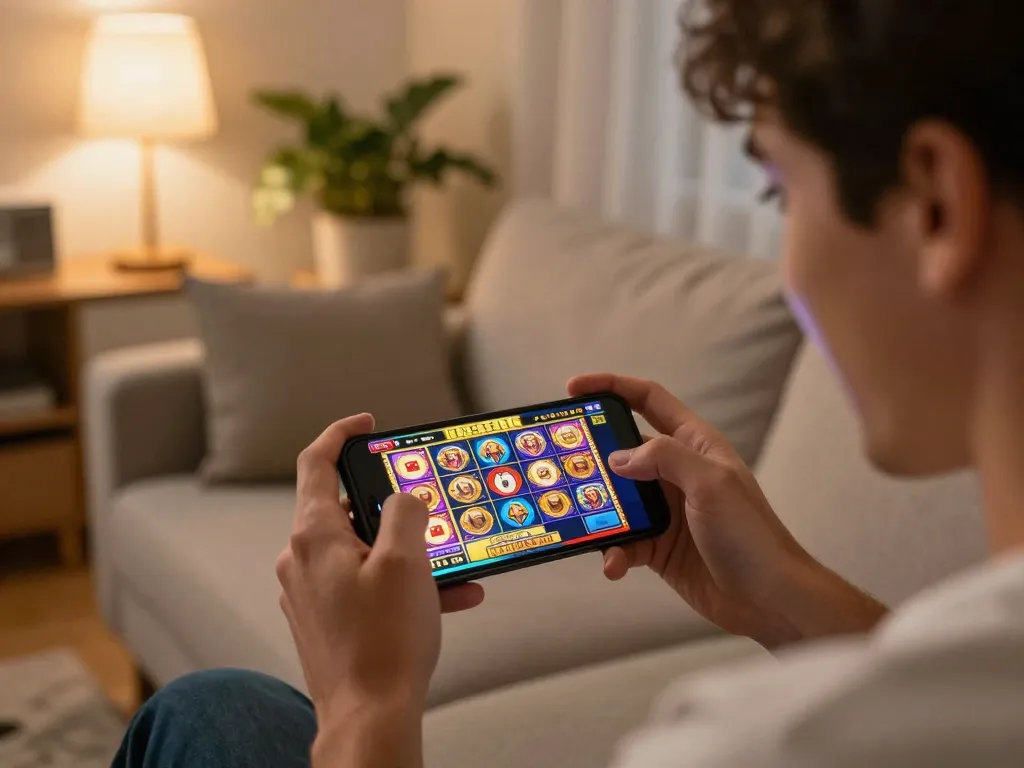 Mega888 latest version being played on smartphone with vibrant graphics, showcasing an exciting gaming experience.