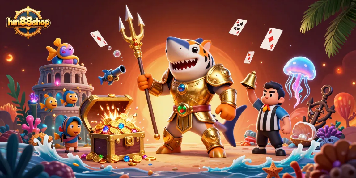 Engage with hm88shop's thrilling underwater casino adventure with vibrant 3D illustrations.