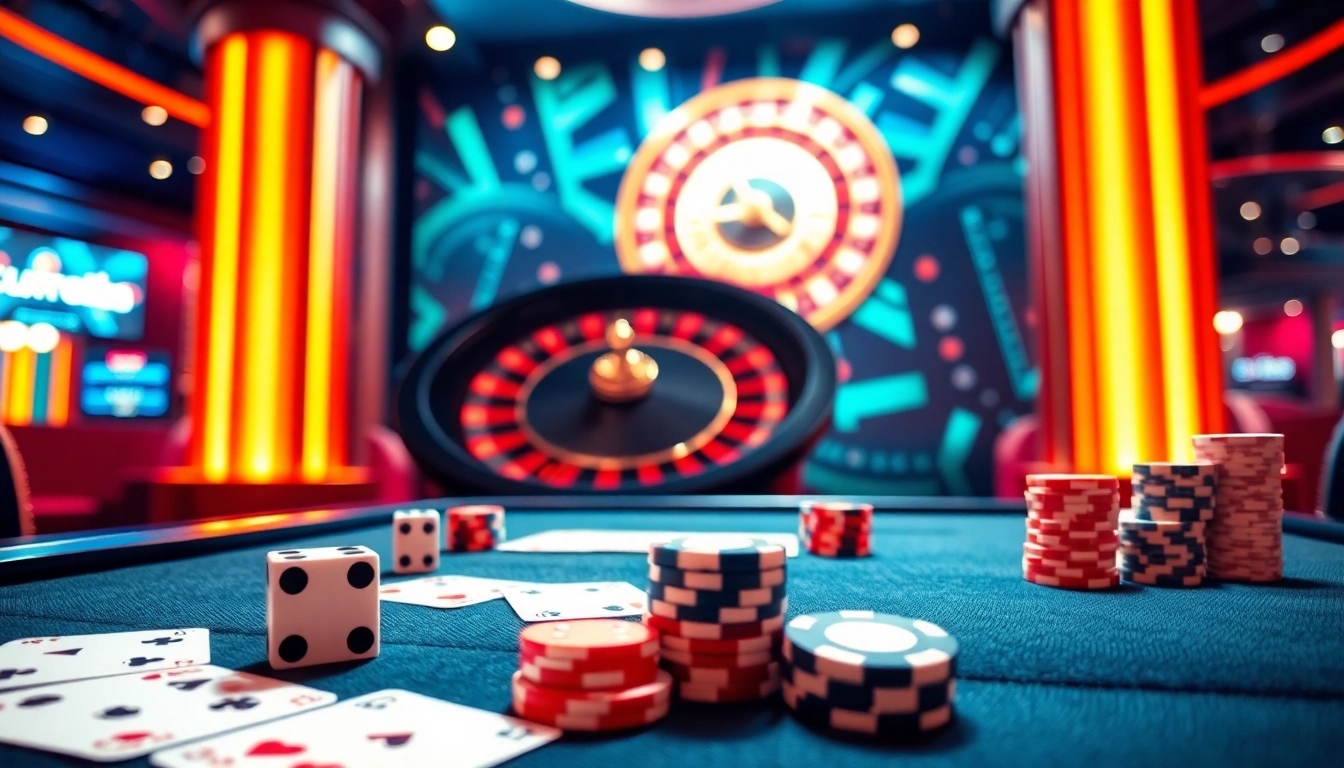 Experience thrilling BK8 gaming with vibrant casino elements and exciting user interface.