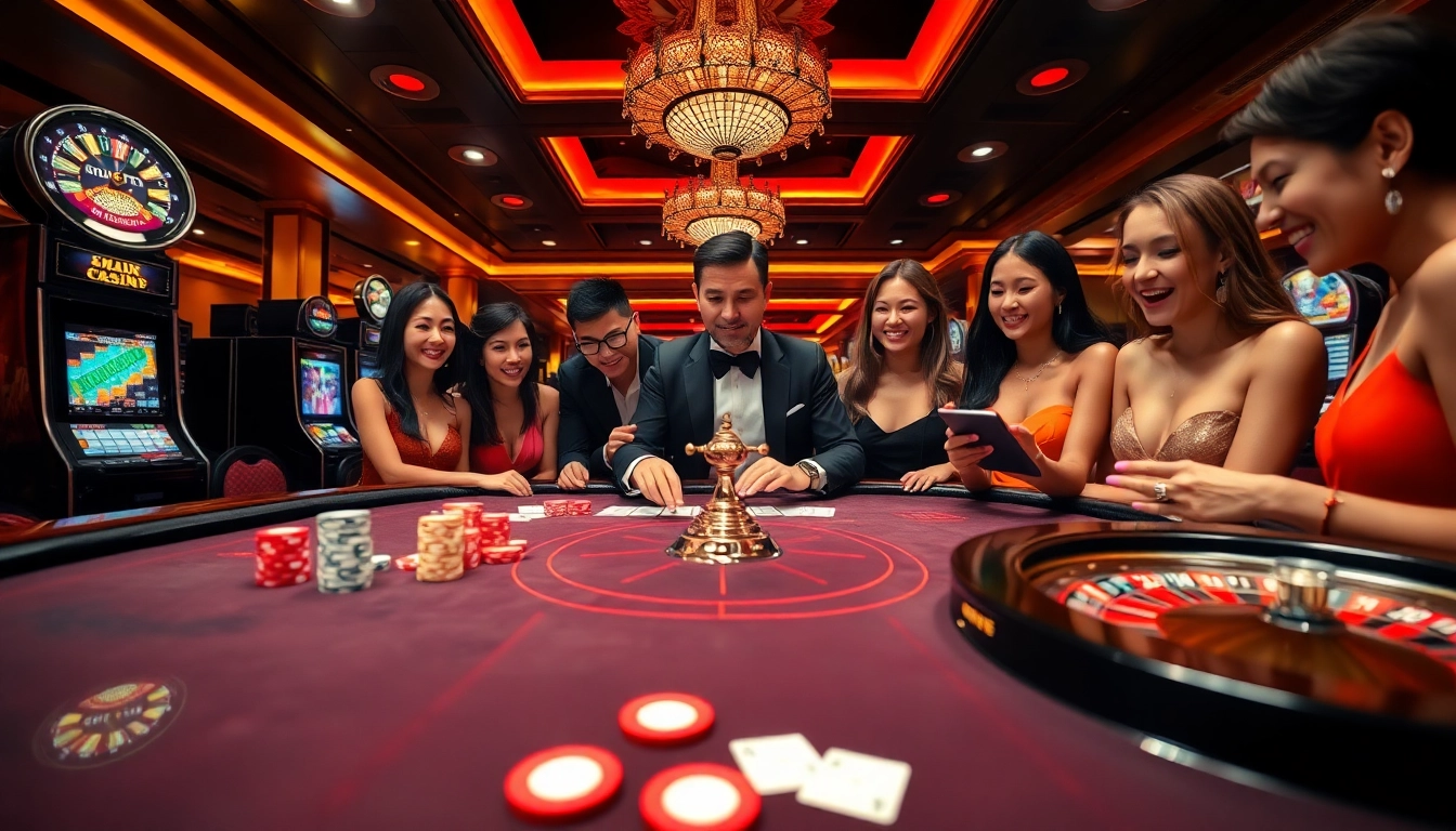 Engaging players at a luxurious online casino table, featuring the excitement of game queen themed games.