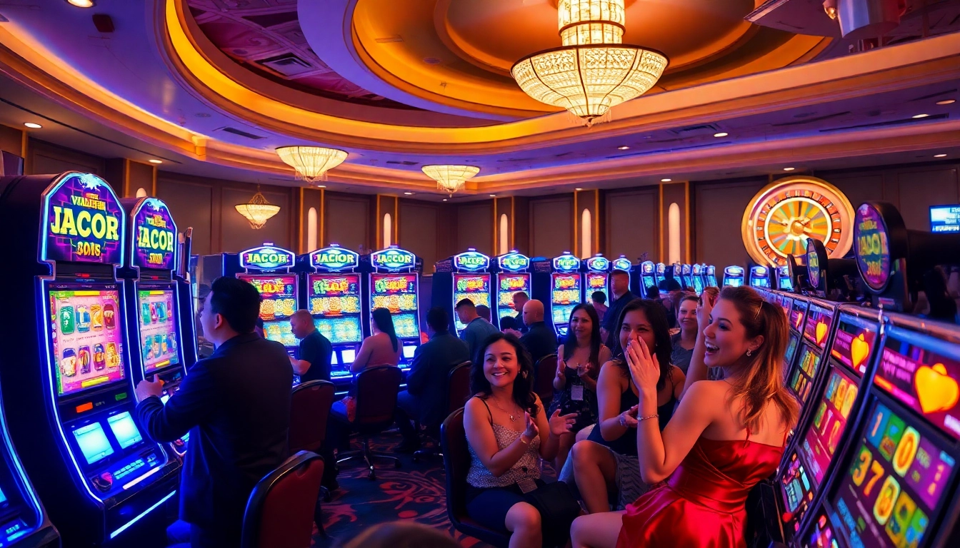 Experience the excitement of slot gacor machines in a luxurious casino setting.