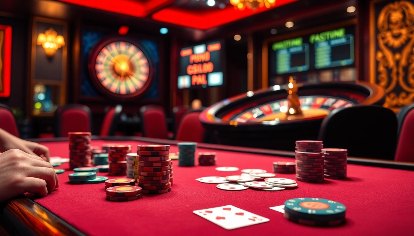 Engaging players at a hidden wiki-themed casino table, surrounded by chips and cards.