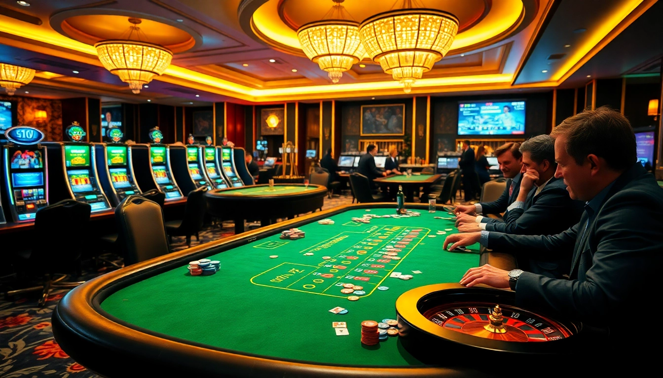 Rasakan sensasi berjudi di https://www.sr22duluth.com/ dengan adegan kasino yang hidup, menampilkan meja-meja yang semarak dan kegembiraan taruhan.