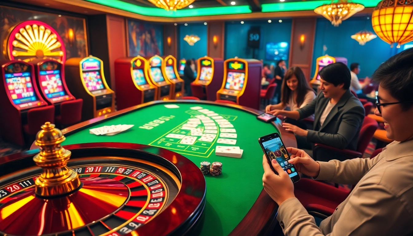 Enjoying a thrilling online gambling experience at xn88 link with vibrant casino elements.