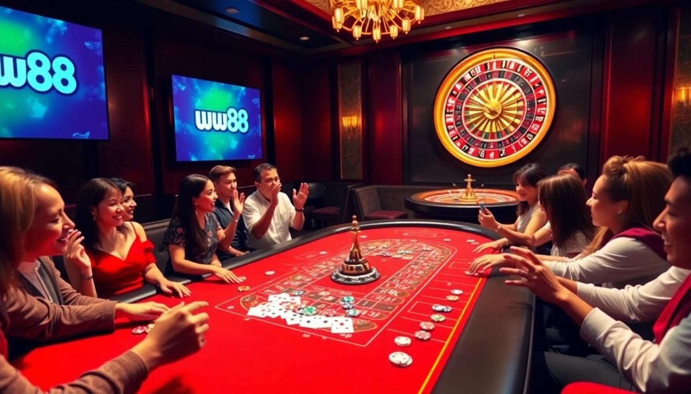 Experience thrilling gameplay at ww88, with vibrant tables and high-stakes excitement.