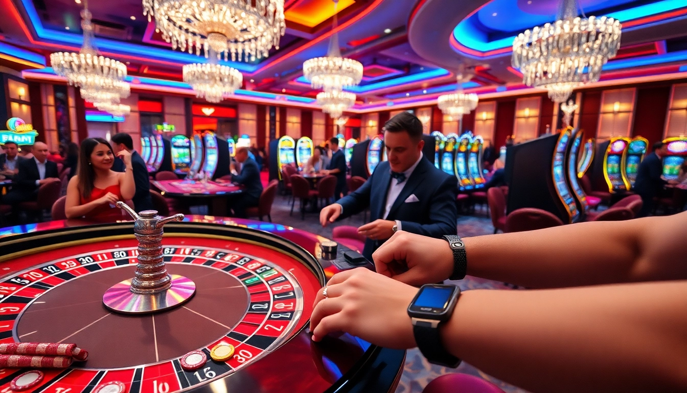 Experience thrilling gameplay at tg88 pro casino with vibrant slot machines and poker tables.