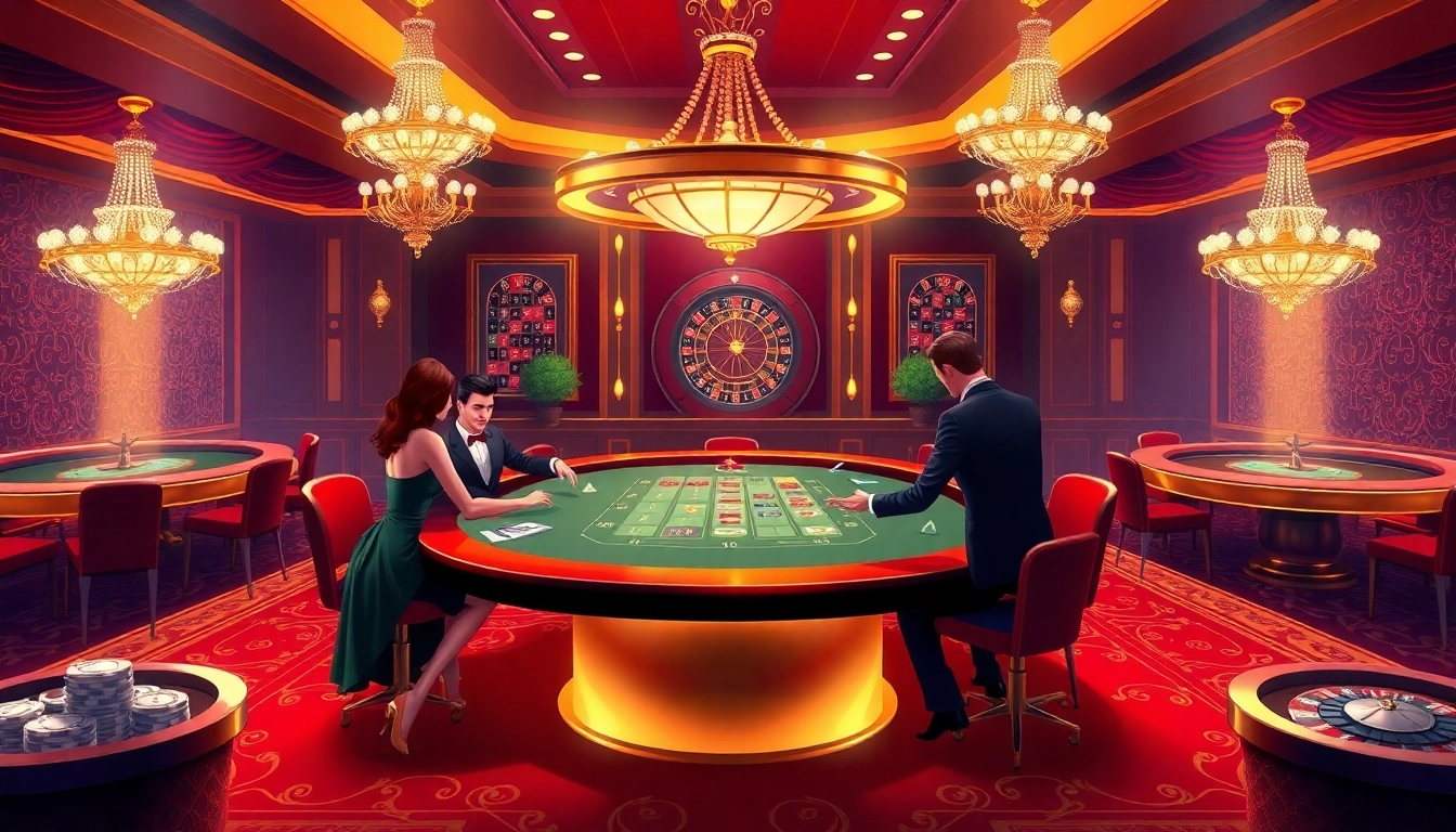 Experience the thrill of Baccarat at https://xx88.us/, showcasing elite players in a luxurious casino environment.